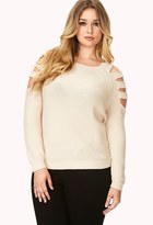 Thumbnail for your product : Forever 21 FOREVER 21+ Plus Size Cutout Shoulder Sweater