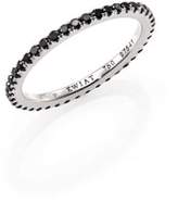 Thumbnail for your product : Kwiat Black Diamond & 18K White Gold Eternity Stacking Ring