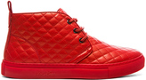 Thumbnail for your product : Del Toro Quilted Leather Chukka