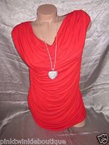 Thumbnail for your product : Express Liquid Drape Cowl Neck Club Blouse Top Gathered Ruched Stretch GORGEOUS