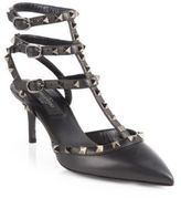 Thumbnail for your product : Valentino Noir Rockstud Leather Pumps
