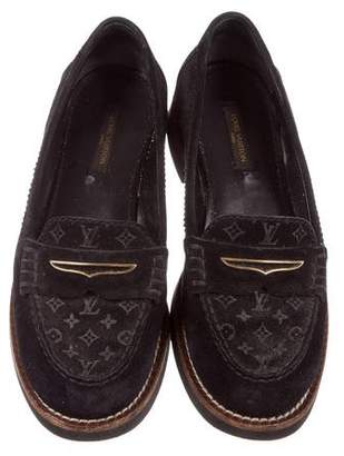 Louis Vuitton Monogram Round-Toe Loafers