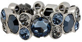 Thumbnail for your product : Kenneth Cole NEW YORK Silver Tone and Multi Blue Stone Stretch Bangle Bracelet