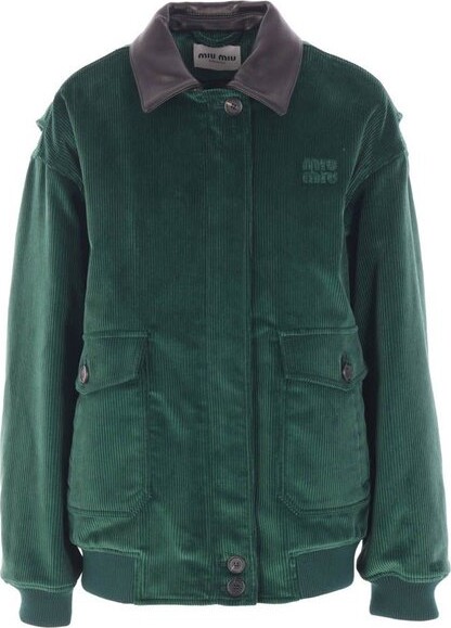 Miu Miu Logo-Detailed Long-Sleeved Coat