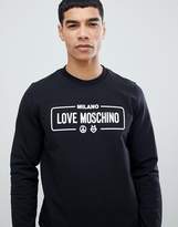 Thumbnail for your product : Love Moschino sweat with chest logo in black