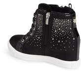Thumbnail for your product : Stuart Weitzman Vance Double Embellished Concealed Wedge High Top