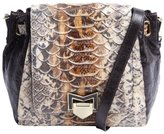 Thumbnail for your product : Treesje brown snake embossed leather 'Swell Mini' crossbody bag