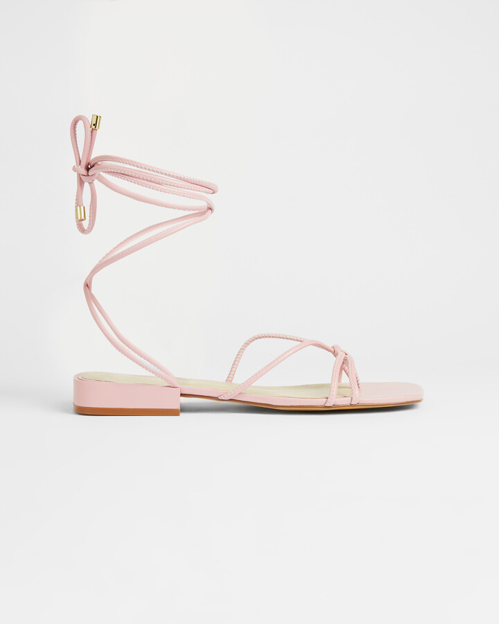 light pink sandals flat