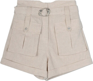 White Womens Clothing Shorts Cargo shorts Jonathan Simkhai Cotton Rami Cargo Short in Natural 