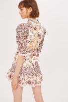 Thumbnail for your product : Topshop Floral lace strappy back dress