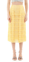 Thumbnail for your product : Marco De Vincenzo Fringed Midi Skirt