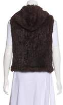 Thumbnail for your product : Tory Burch Hooded Fur Vest