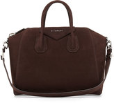 Thumbnail for your product : Givenchy Antigona Small Nubuck Satchel Bag, Brown