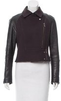 Thumbnail for your product : O'2nd Leather-Accented Wool Jacket