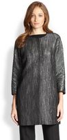 Thumbnail for your product : Milly Metallic Slim Coat