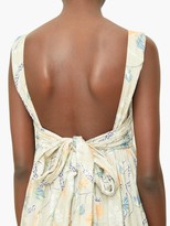 Thumbnail for your product : Chloé Floral-print Voile Midi Dress - Green Print