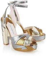 Thumbnail for your product : Terry De Havilland Zia High Heels- Gold/Silver