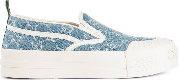 Sneakers Slip-On in Denim GG
