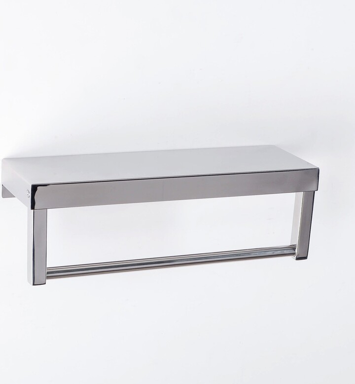 Dunelm Towel Rail with Shelf Chrome ShopStyle Bath Linens