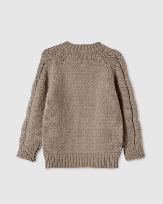 Milky Brown Jumpers - Cable Knit Jumper - Babies at The Iconic