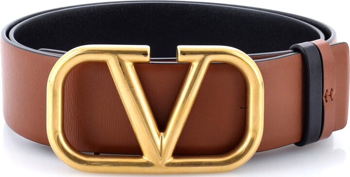 VALENTINO GARAVANI VLogo Reversible Belt Leather Wide