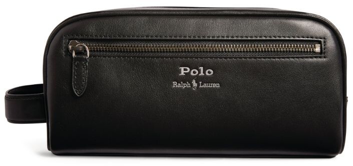 Polo Ralph Lauren Leather Logo Wash Bag - ShopStyle