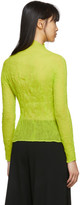 Thumbnail for your product : Issey Miyake Yellow Chiffon Twist Blouse
