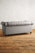 Thumbnail for your product : Anthropologie Linen Lyre Chesterfield Petite Sofa, Hickory