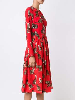 Dolce & Gabbana cat print dress