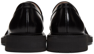 Bottega Veneta Black Rubber Sole Loafers
