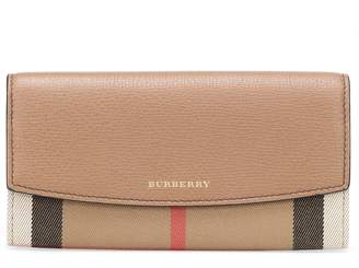 Burberry House Check and leather wallet