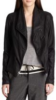 Thumbnail for your product : Vince Leather Scuba Jacket