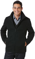Thumbnail for your product : Perry Ellis Zip Front Wool Melton Portfolio Jacket