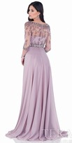 Thumbnail for your product : Terani Couture Intricate Beaded Illusion Chiffon Evening Dress