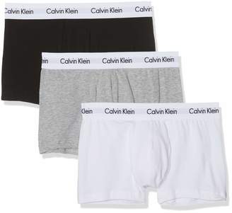 Calvin Klein Cotton Stretch 3-Pack Men's Boxer Trunks, Red/White/Blue