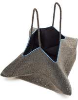 Thumbnail for your product : The Row Flat Hobo Beaded Geometric Clutch - Womens - Silver Multi