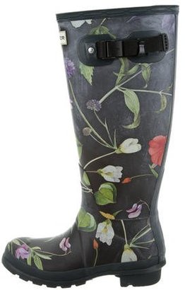 Hunter Floral Print Rain Boots