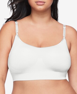 Warner's Women's Elements of Bliss Smoothing Support with Seamless Band  Wireless Lightly Lined Comfort Bra Rm3741a