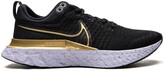 Thumbnail for your product : Nike React Infinity Run Flyknit 2 "Black/Metallic Gold/Ghost" sneakers