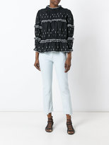 Thumbnail for your product : Etoile Isabel Marant Daniela embroidered top - women - Cotton/Linen/Flax/Polyester - 38