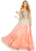 Thumbnail for your product : Blondie Nites Juniors' Two-Piece Corset Gown