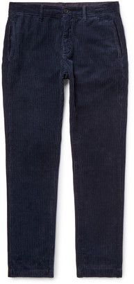 men's navy corduroy trousers