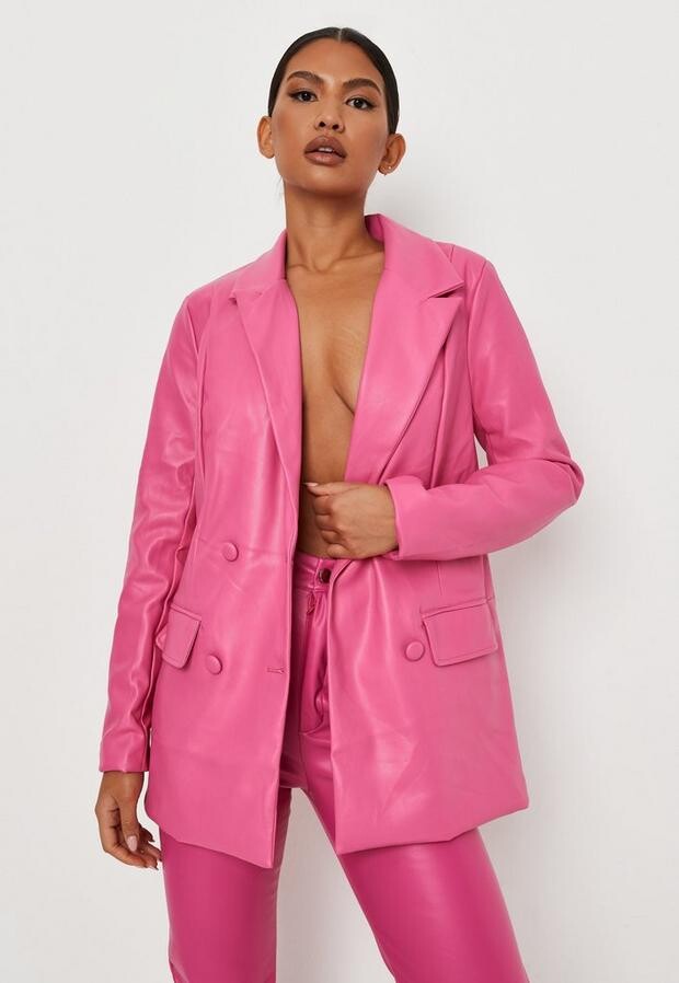 bright pink jacket
