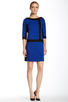 Thumbnail for your product : Ellen Tracy Asymmetrical Colorblock Dress
