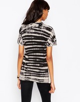 Thumbnail for your product : ASOS COLLECTION Tie Dye T-Shirt With Front Split