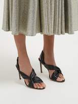 Thumbnail for your product : Jimmy Choo Lalia 85 Twisted Leather Slingback Sandals - Womens - Black