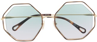 Chloé Sunglasses Poppy hexagonal frame sunglasses