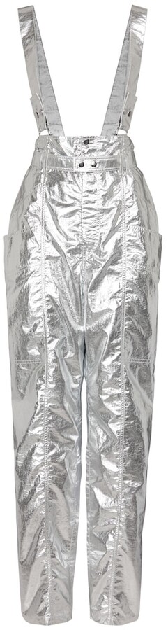 Isabel Marant Ceneklae metallic ski overalls