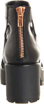 Thumbnail for your product : Vagabond Dioon Back Zip Sandals Black Leather Rose Gold Zip