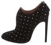 Thumbnail for your product : Alaia Suede Laser-Cut Booties